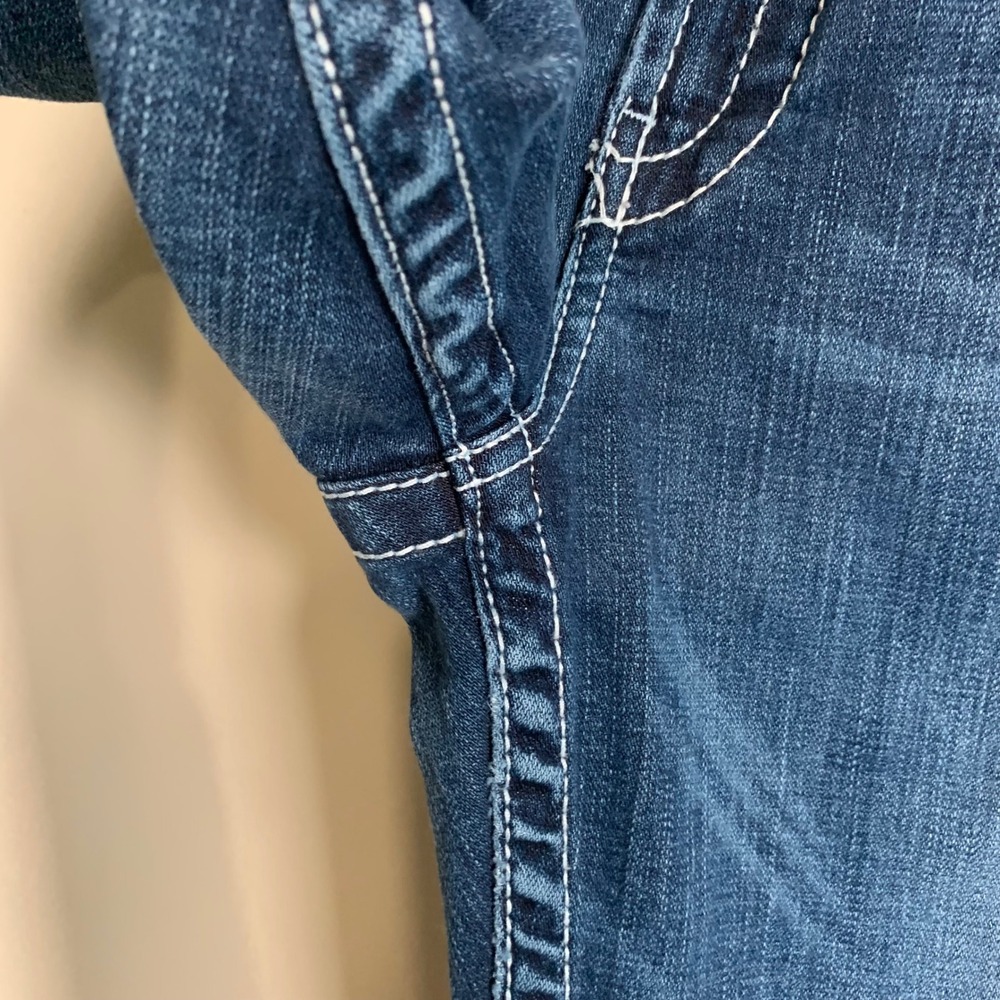 BKE Drew Boot Cut Women's Denim Jeans 29x31.5 Med Wash Mid Rise Saddle Stitch - Picture 4 of 13